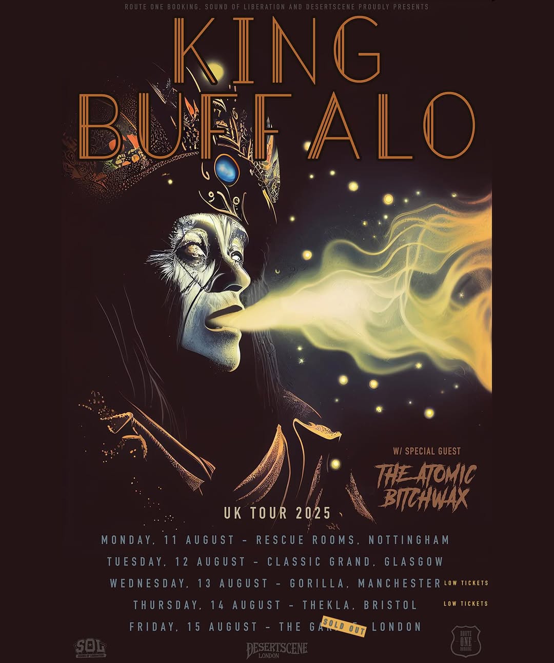 The Atomic Bitchwax Bastards of the Holy Riff Tour Poster